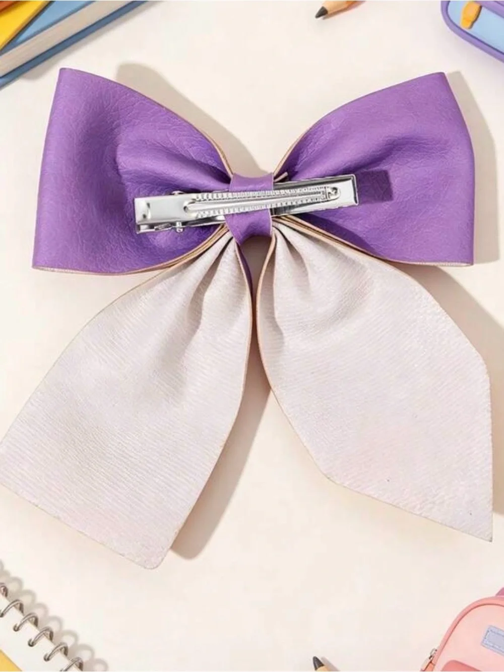 Girls Back to School Pencil Hair Bow Clip – Multiple Colors